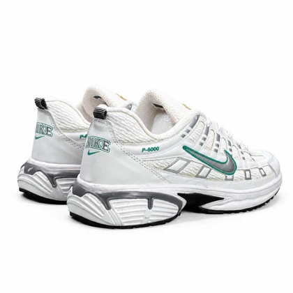 کتانی مردانه مدل رانینگ نایک P6000 سفید سبز NIKE