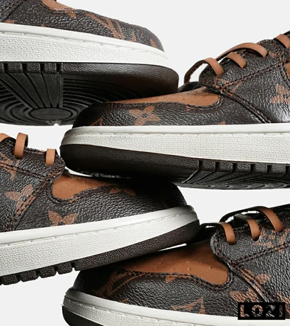 کفش کتانی مردانه و زنانه NIKE jordan 1 x LOUIS VUITTON مدل 6917