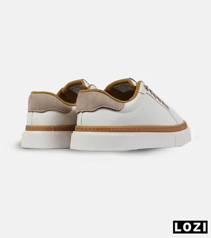 کفش کتانی مردانه کرم قهوه ای Louis Vuitton مدل 7514