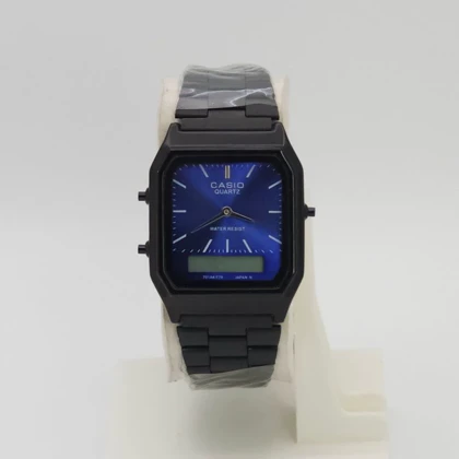 ساعت مچی مردانه کاسیو نوستالژی Casio AQ-230 دوزمانه کلاسیک
