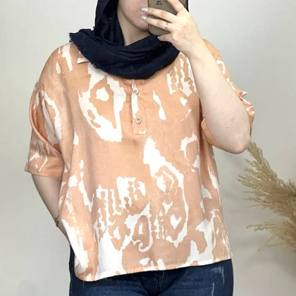 شومیز مرجان جلوبسته