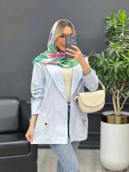 مانتو لینن سرشانه ژیله