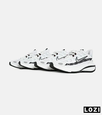 کفش کتانی مردانه و زنانه سفید طوسی نایک NIKE P-6000