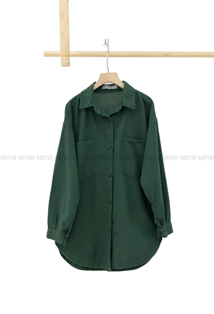 شومیز 2جیب لینن کد1005096