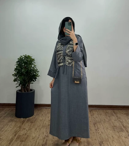 پیراهن مانتویی سوزندوزی آذین