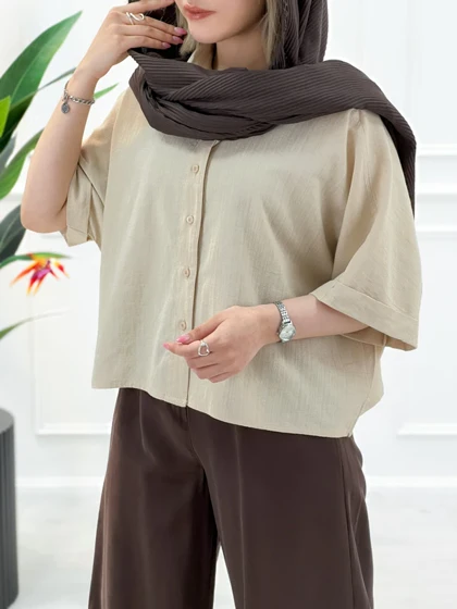 شومیز کوتاه زنانه رستا