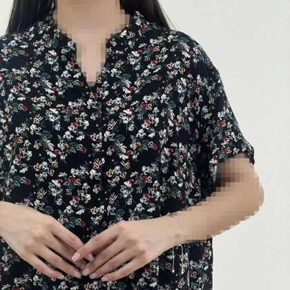 پیراهن زنانه نخی گل‌دار | آی بولک