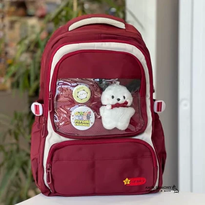 کوله پشتی مدرسه ای عروسک دار