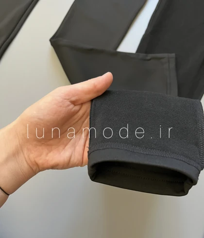 لگ باربی داخل کرک دار زنانه فلامنت تک‌رنگ مشکی