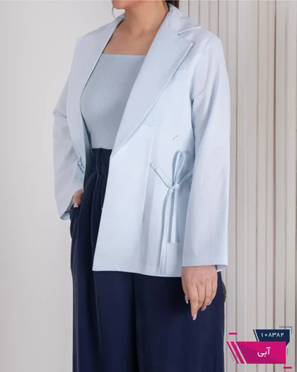 کت اسپرت زنونه لینن کمربندی جیب فیلتو ZARA