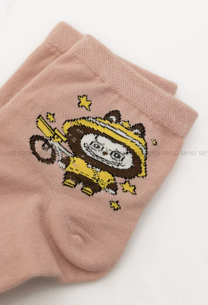 جوراب(Labubu) نیم ساق پنبه کد1004926