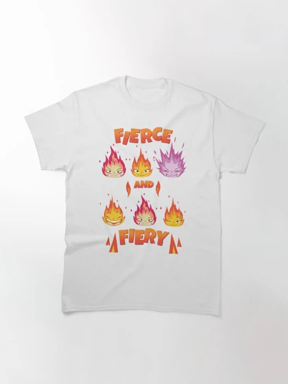 تیشرت elemental طرح Fierce and Fiery - Ember Elemental کد 199480