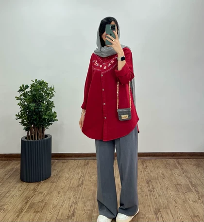 مانتو گلدوزی ساحل(ایراد دار)