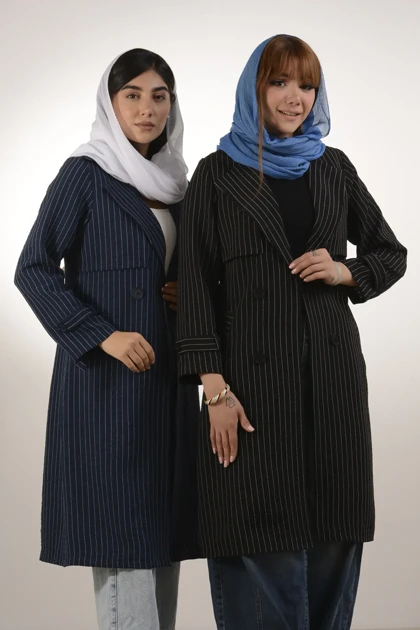مانتو ژیله دار بلند مهسا