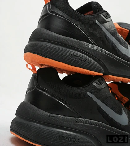 کفش کتانی بزرگ پا مشکی نارنجی NIKE zoom