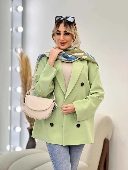 مانتو مازراتی شش دکمه جیب نما