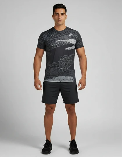 تیشرت ورزشی مردانه نایکی Camo Breeze M