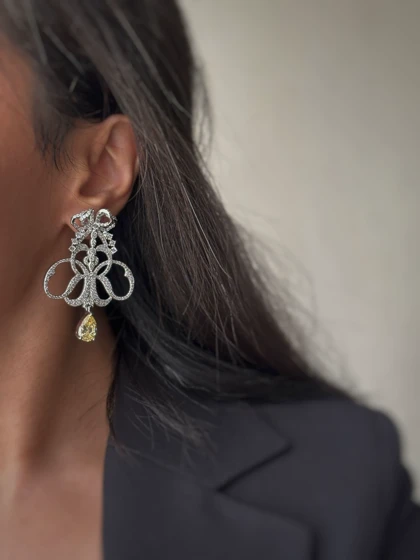 گوشواره جواهری بزرگ