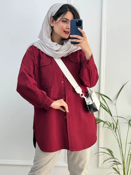 مانتو کتان پنبه ساتین