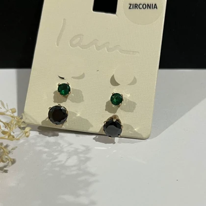 گوشواره زنانه آی ام کد Z-H17 مجموعه 2 عددی