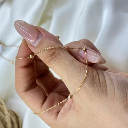 گردنبند زنانه مدل آسترا طرح توپی البرنادو ظریف