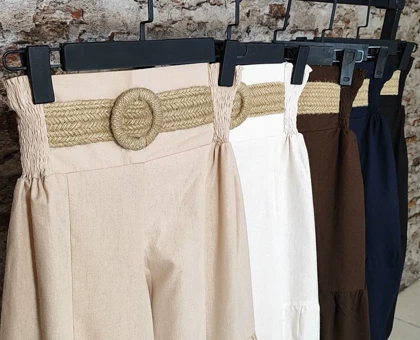 دامن شلواری کمرکنفی مدل ندا کد 50289