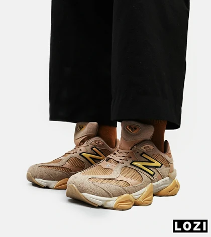 کفش کتانی مردانه کرم قهوه ای NEW BALANCE 9060