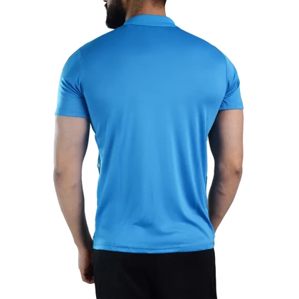 تیشرت نیم زیپ ورزشی مردانه نایک مدل P69 آبی روشن