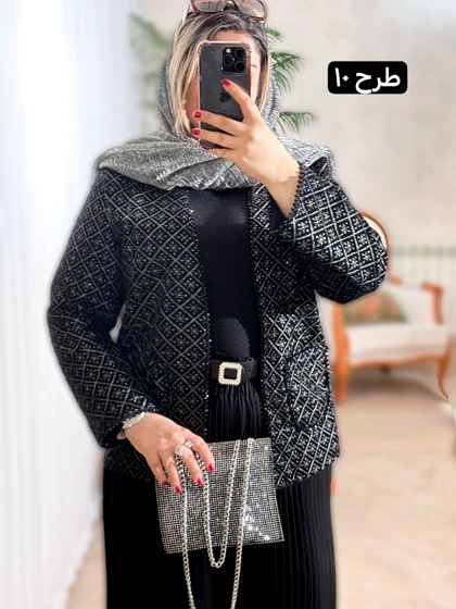 مانتو مخمل سوزندوزی