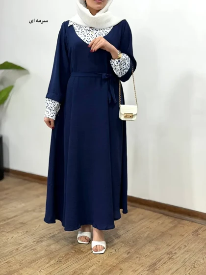 پیراهن مانتویی بلند نورین بهاره