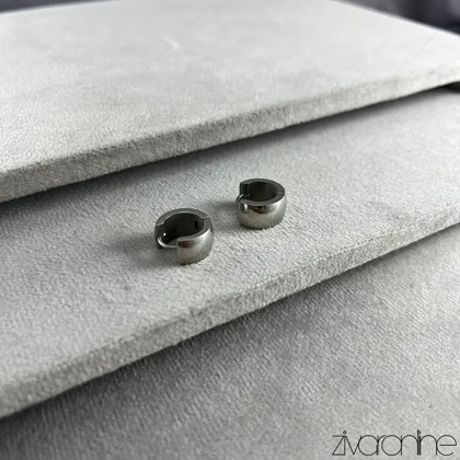 گوشواره زنانه حلقه‌ای نقره ای 20451