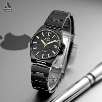 ساعت زنانه کیو اند کیو مشکی Q&Q S22A-008PY