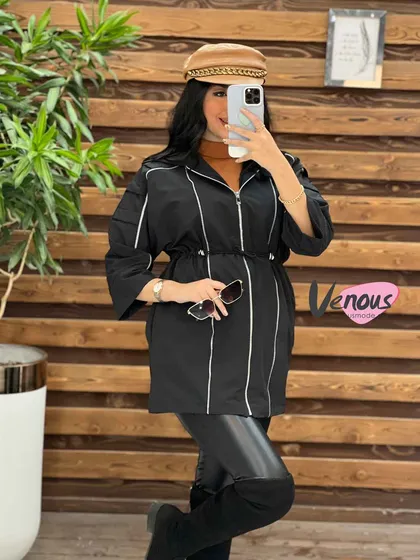 کاپشن سه زیپ کمرگت