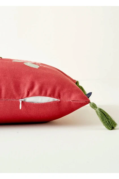روکش کوسن گلدوزی‌شده Bella Maison - بادمجانی