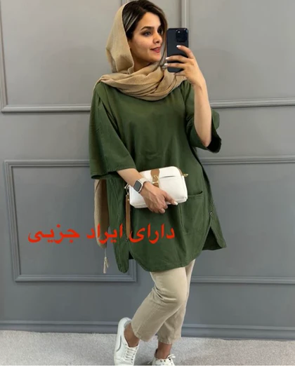 مانتو لینن بغل ( دکمه دارای ایراد جزیی)