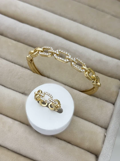 ست دستبند و انگشتر کارتیه و تیفانی زنانه 947