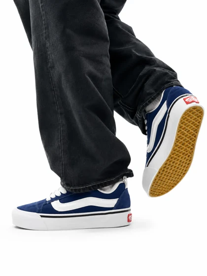 کفش کتانی زنانه مدل ونس اولداسکول کنو آبی Vans oldskool Knu