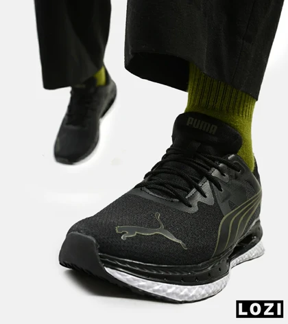 کفش کتانی ورزشی مشکی سبز مردانه PUMA