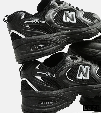 کفش کتانی مردانه و زنانه مشکی NEW BALANCE 530
