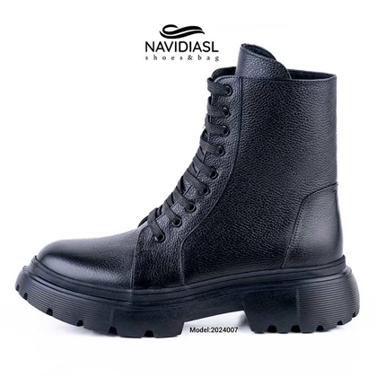 نیم بوت زنانه چرم اسپرت کد 2024007