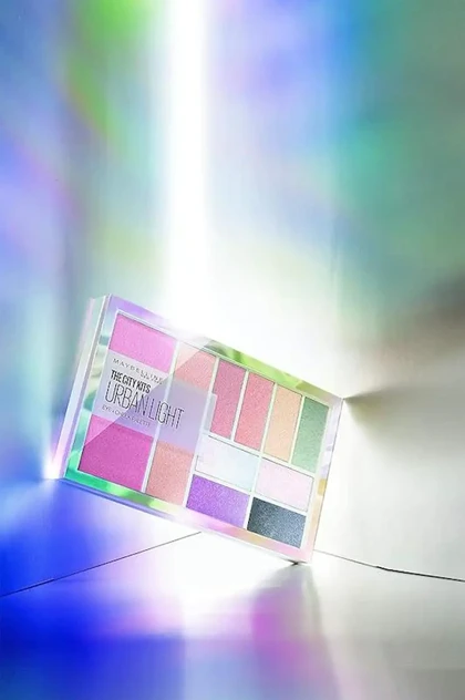پالت سایه چشم و گونه مات و براق 10 رنگ Maybelline مدل Urban Light