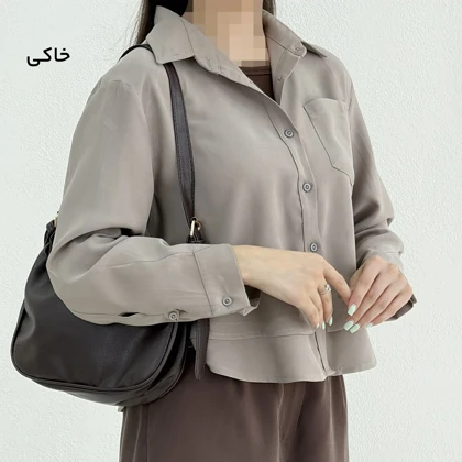 شومیز زنانه سیلک پایین دوبل | آی بولک