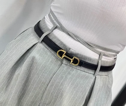 کمربند مشکی دور دوخت ماسیمودوتی