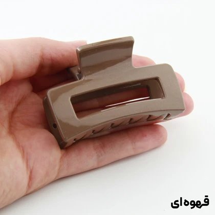 کلیپس دخترانه مدل مستطیل ساده دو رنگ کوچک