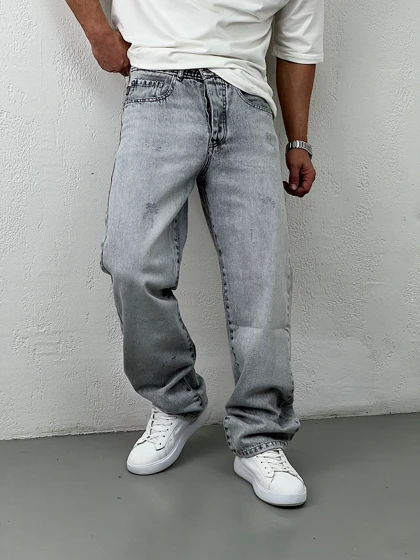 شلوار جین مردانه نیم بگ4099-7