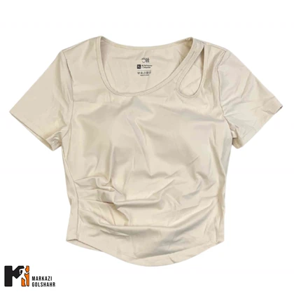 تیشرت ورزشی زنانه مدل کاپ‌دار جذب کد 084