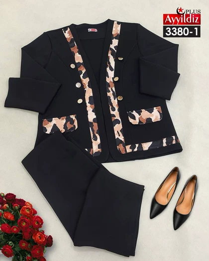 کت و دامن سایز بزرگ کد 3380