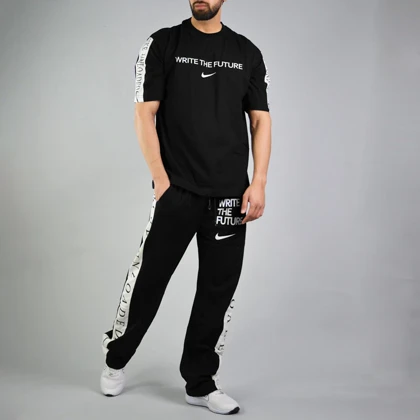 ست تیشرت و شلوار اسپرت نایک مدل SPL-3M1372 مشکی