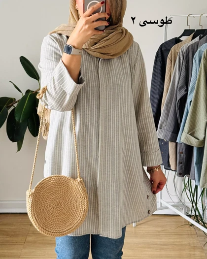 مانتو لینن بغل دگمه 1