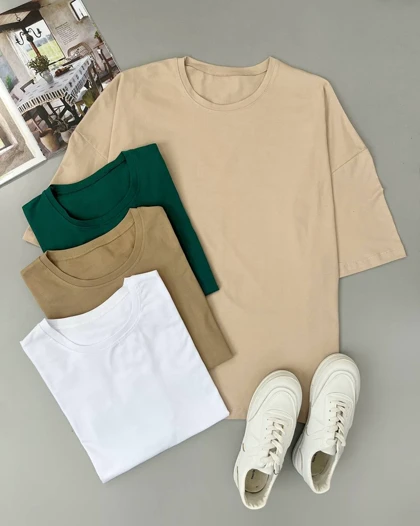 تیشرت لانگ ساده کد 4832